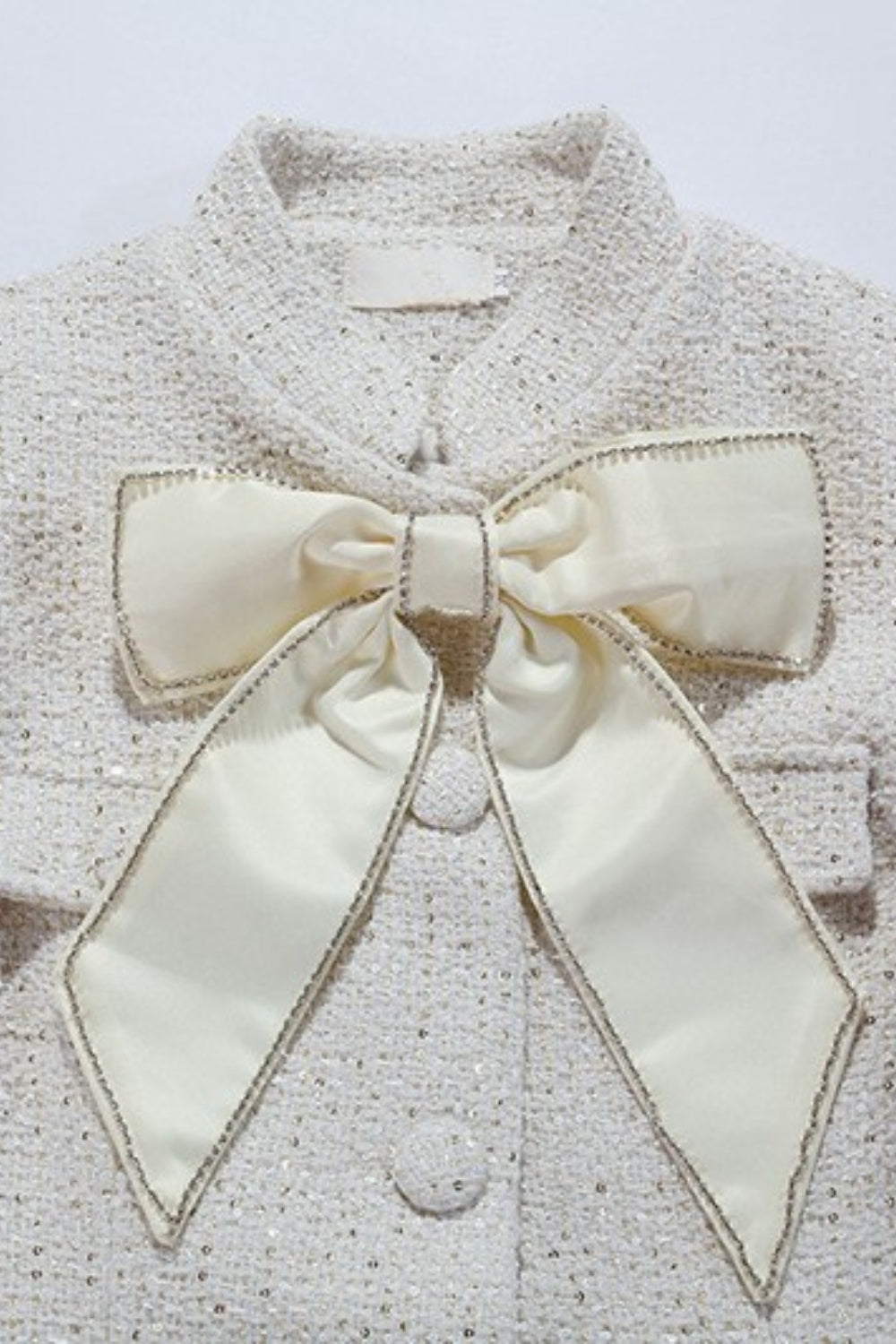 Large Feather Blazer Mini Dress in White