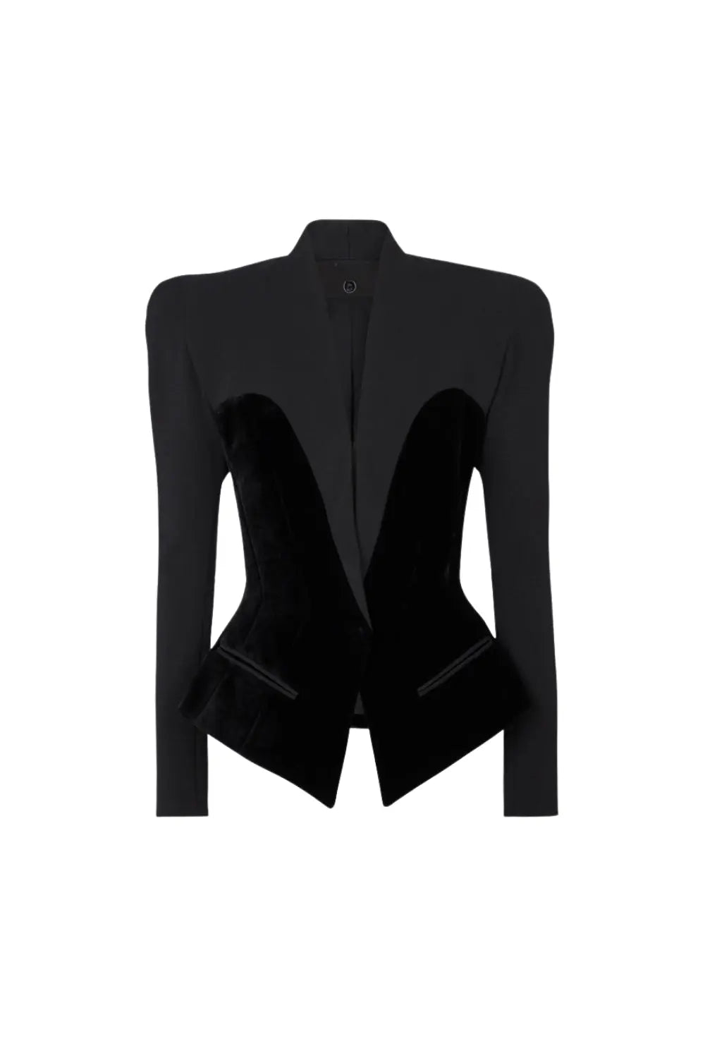 Slim-fitting Bustier Jacket in Black