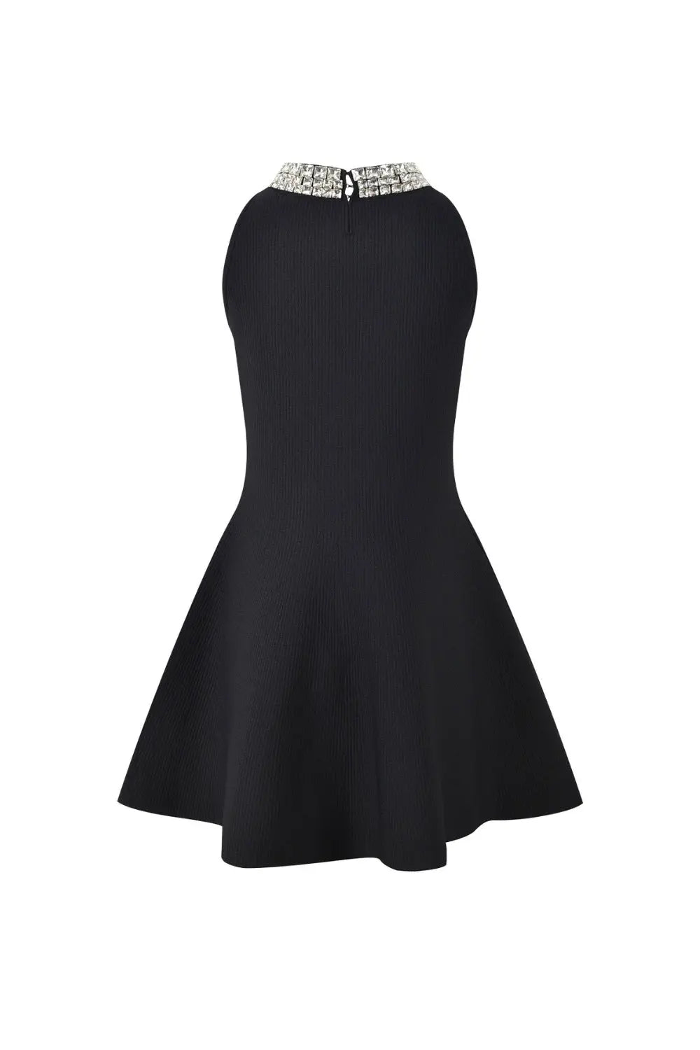 Collar Mini Dress in Black