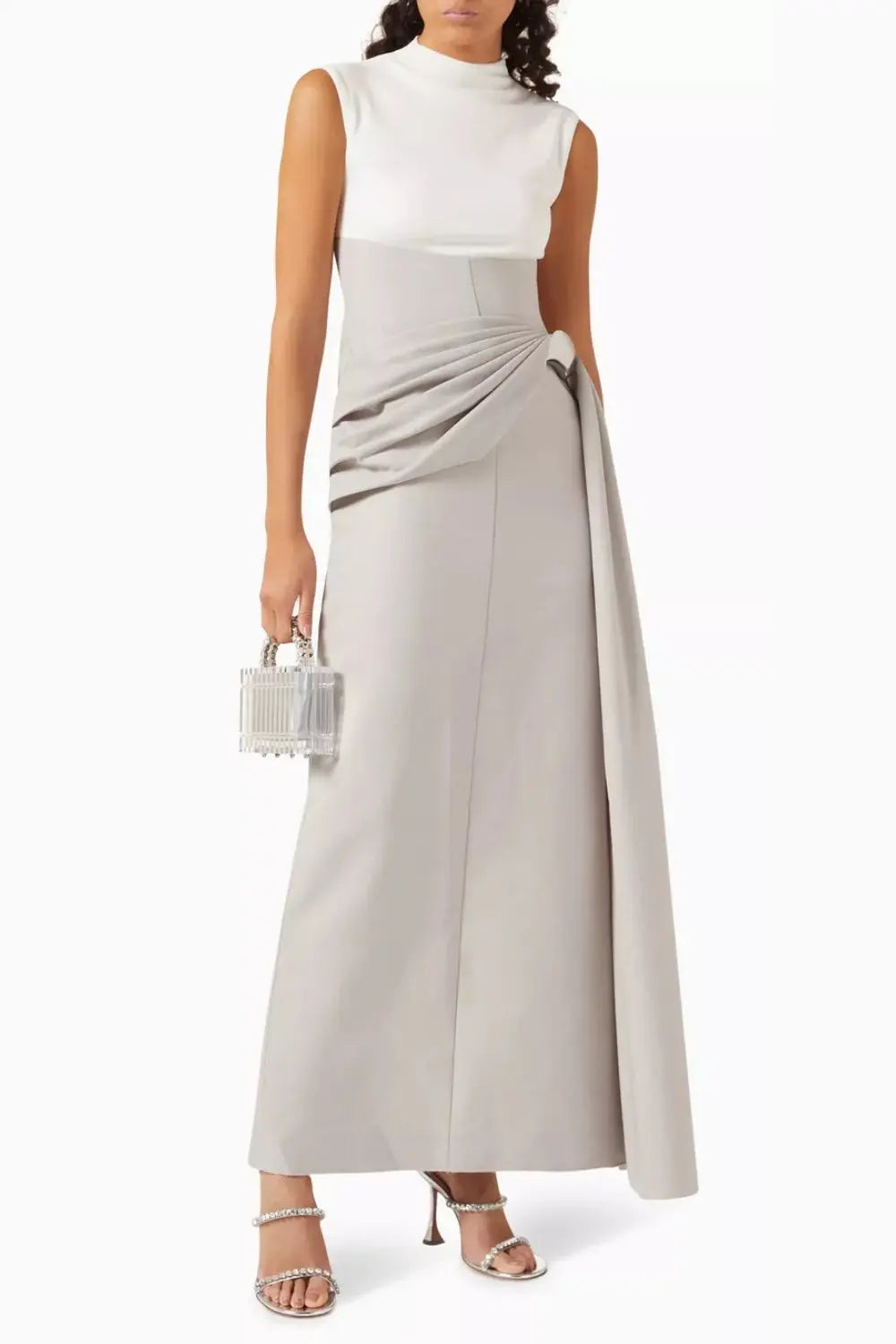 Knit Maxi Dress in Grey