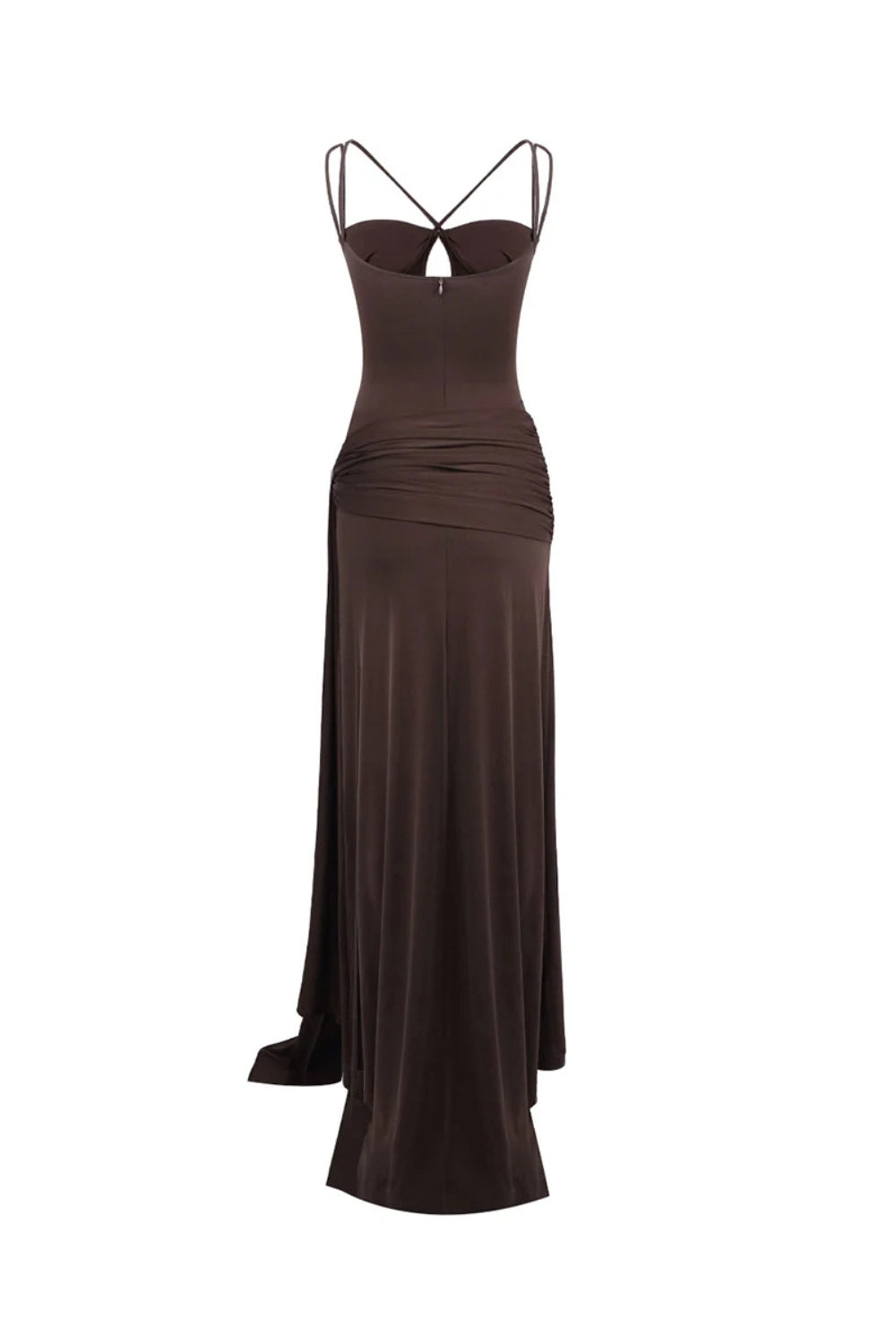 Strappy Maxi Dress in Brown