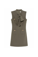 Green Twill Mini Dress