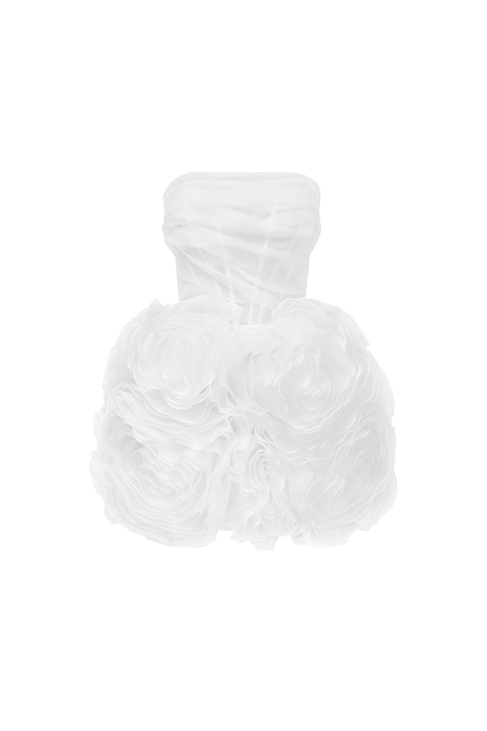 Organza White Mini Dress