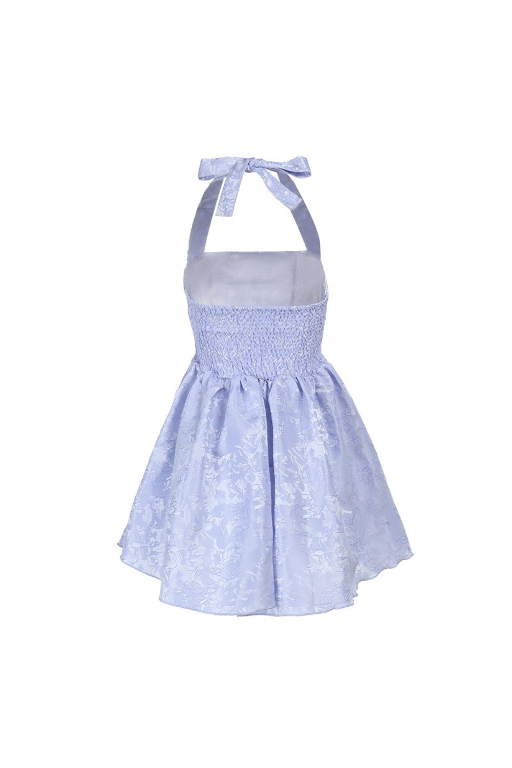 Floral Flare Mini Dress in Blue