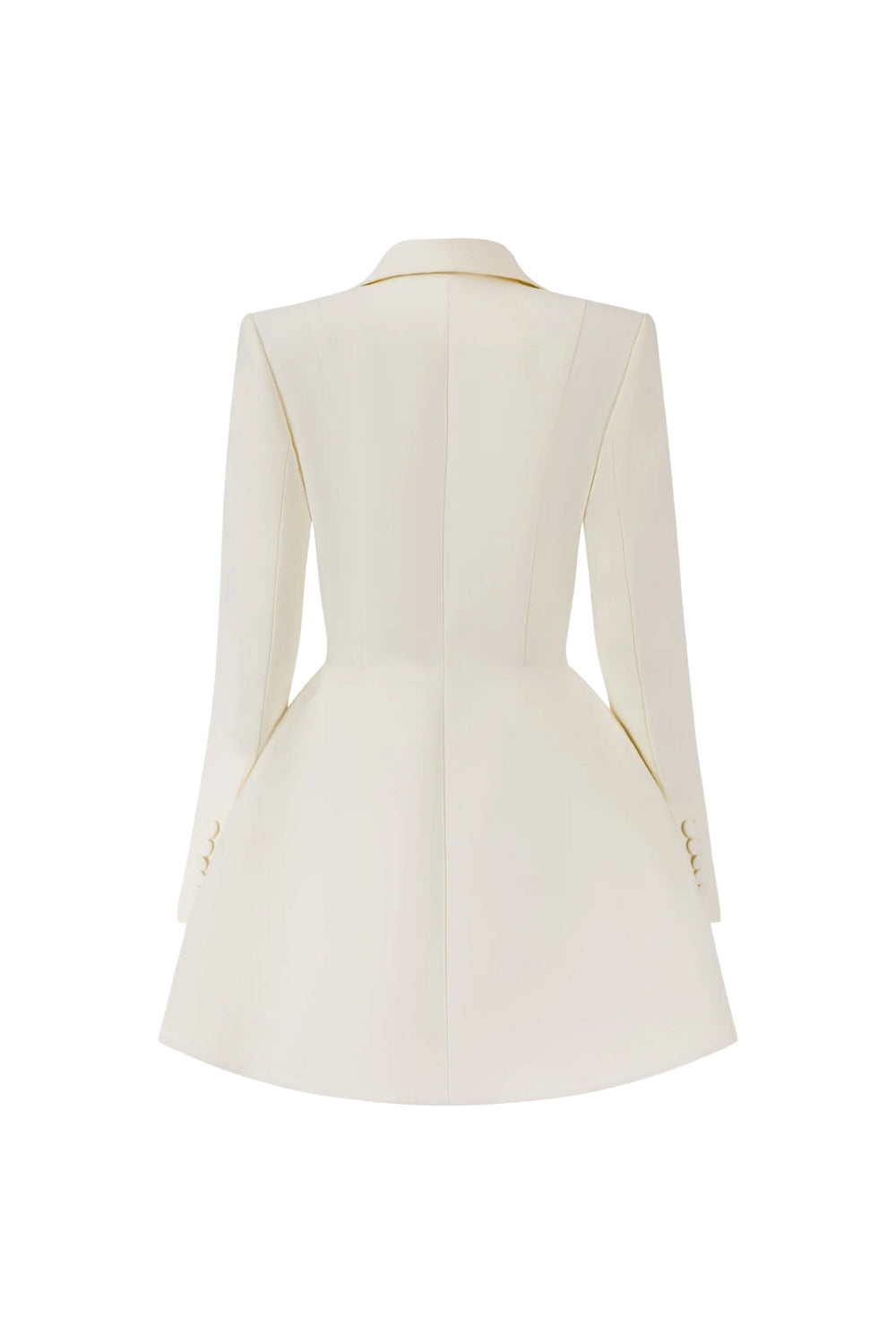A-Line Blazer Mini Dress in Beige