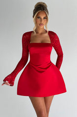 Mini Dress - Red
