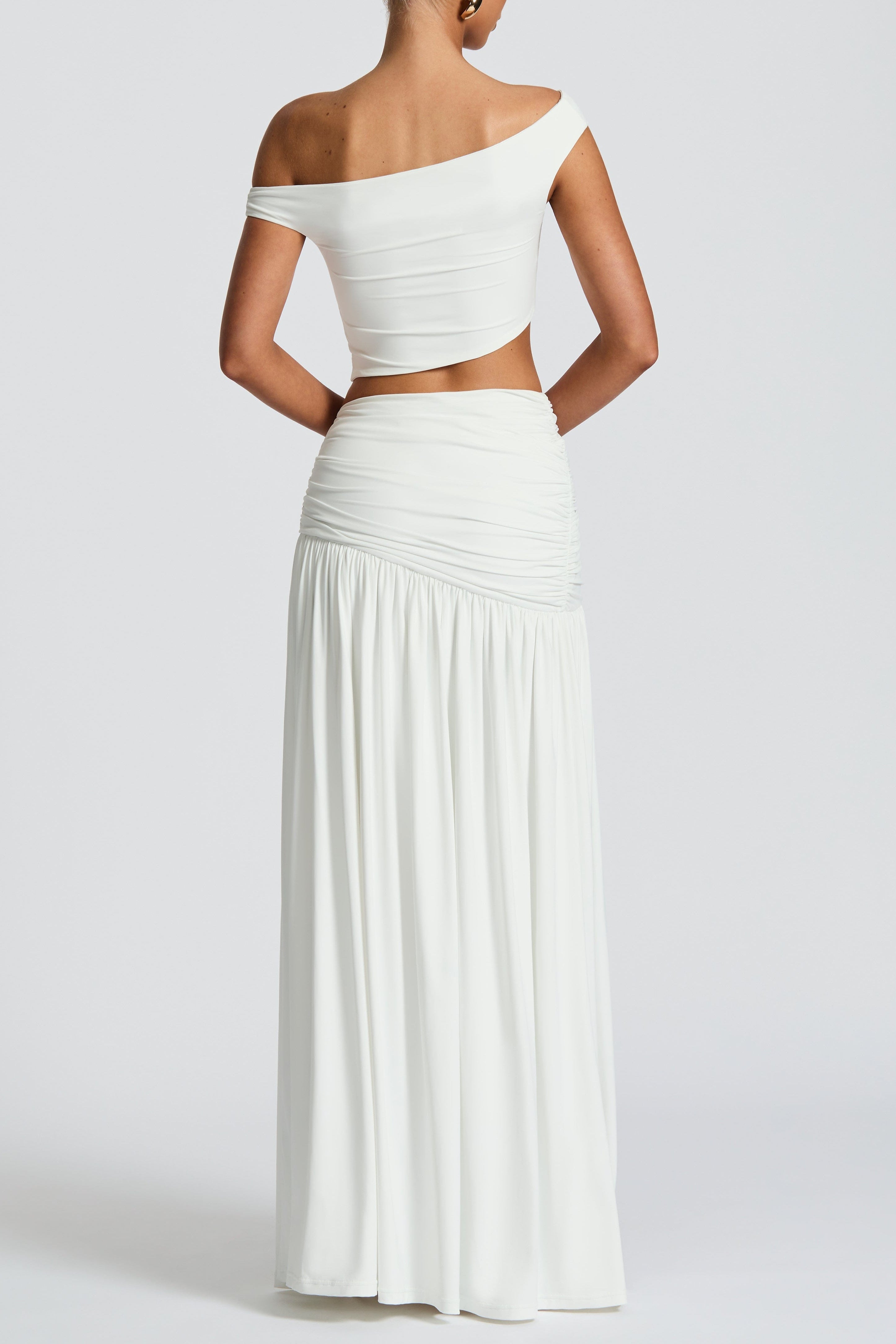 High Maxi Skirt - White