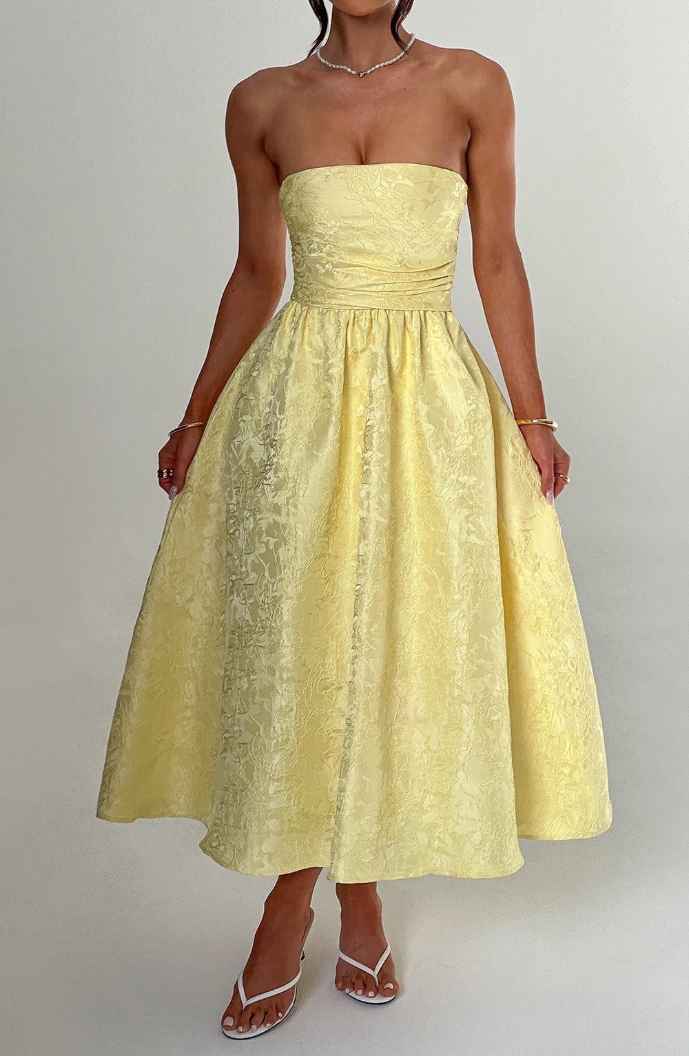 Midi Dress - Lemon