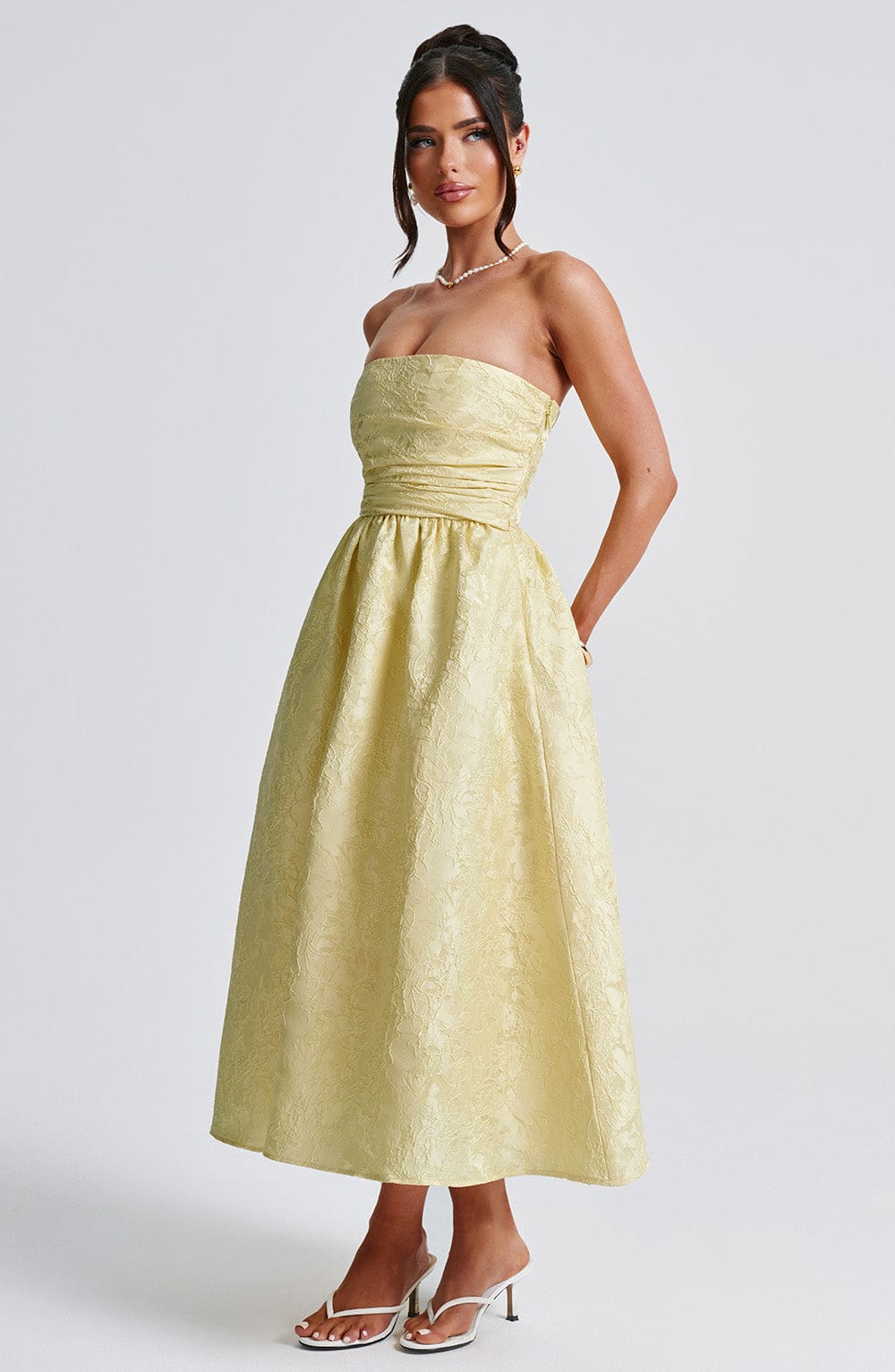 Midi Dress - Lemon