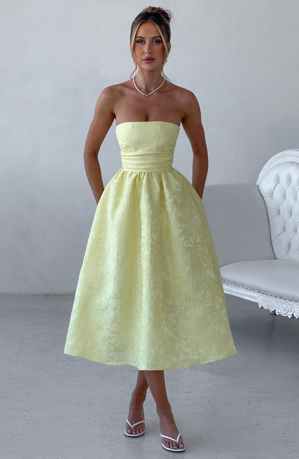 Midi Dress - Lemon