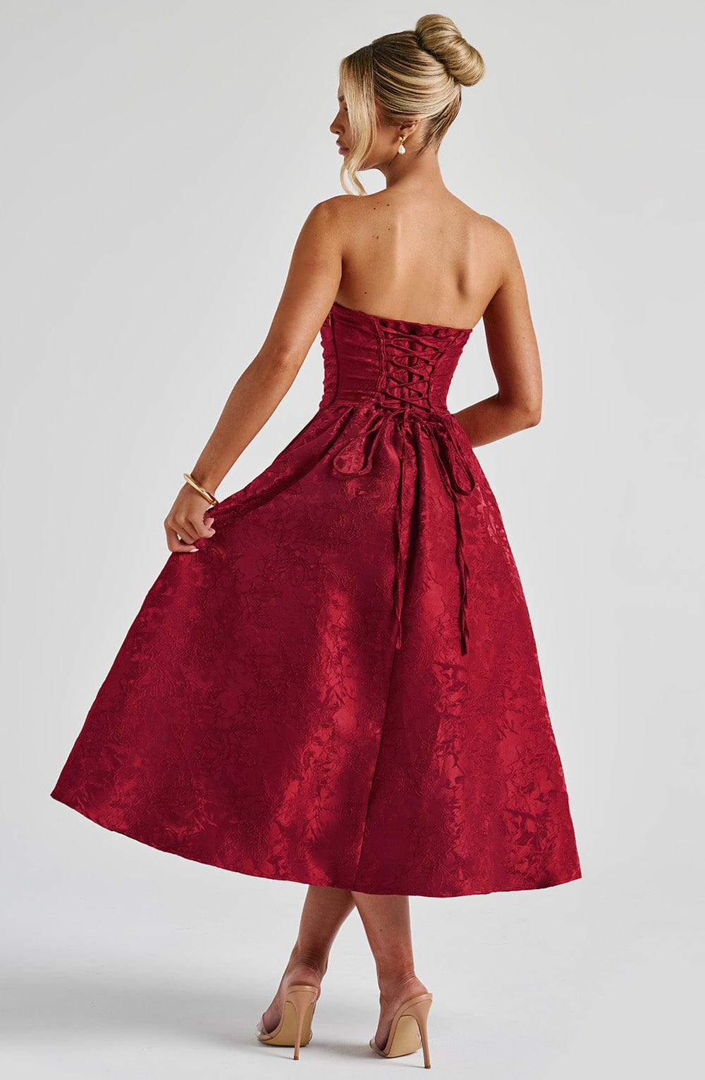 Midi Dress - Red