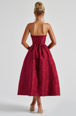 Midi Dress - Red