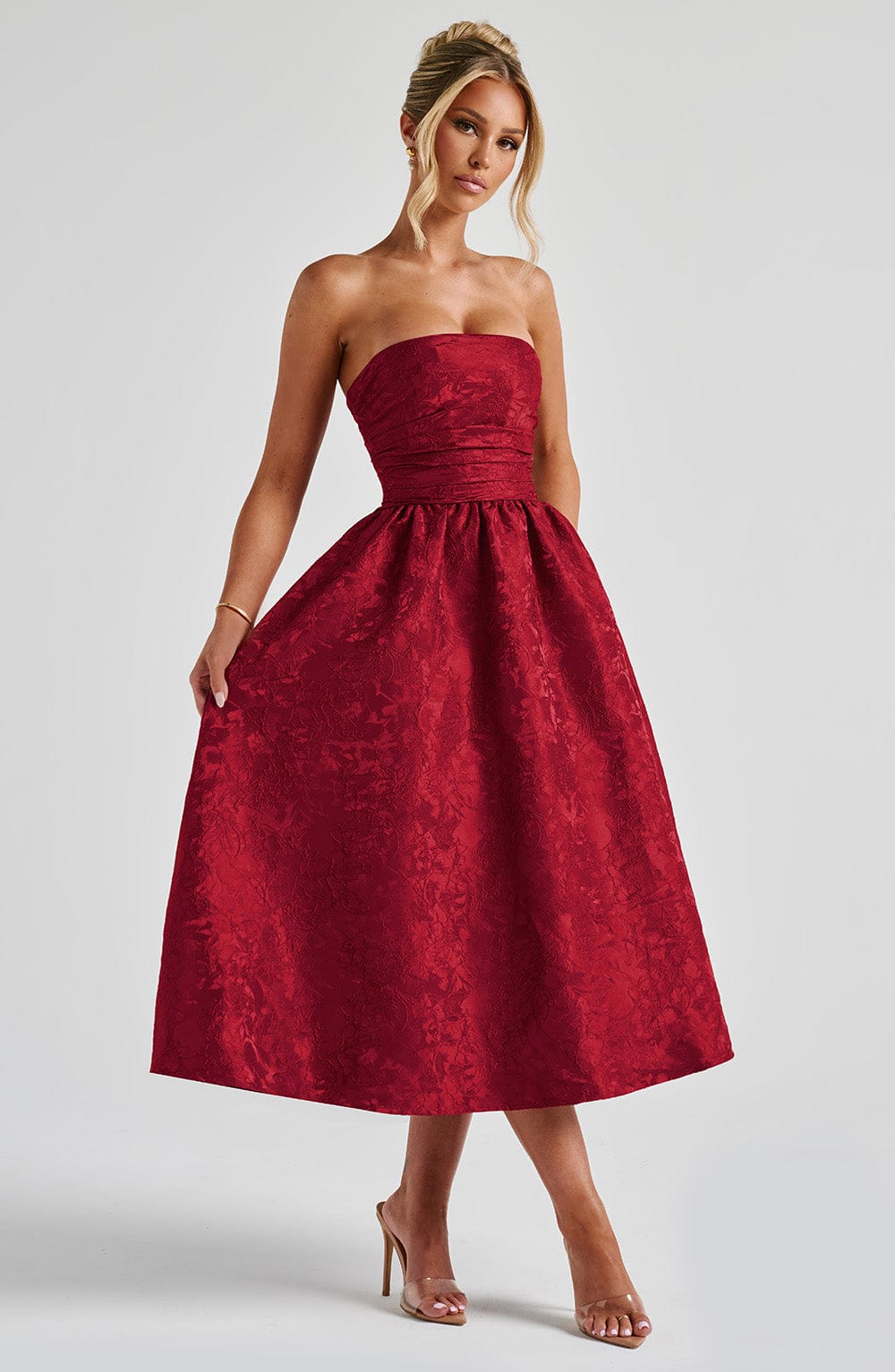 Midi Dress - Red