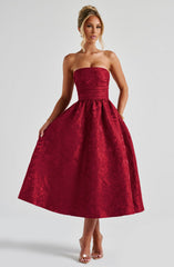 Midi Dress - Red