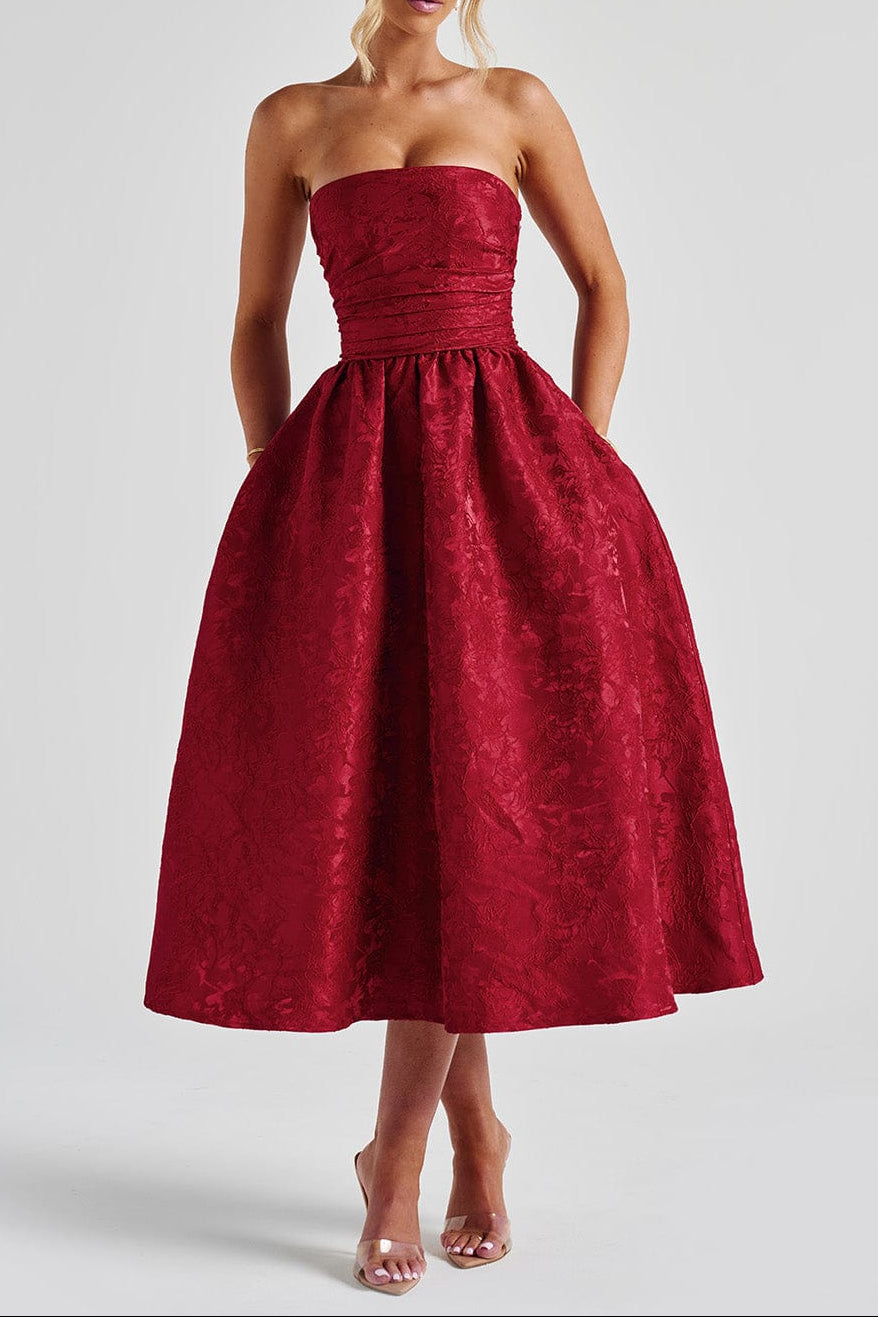 Midi Dress - Red