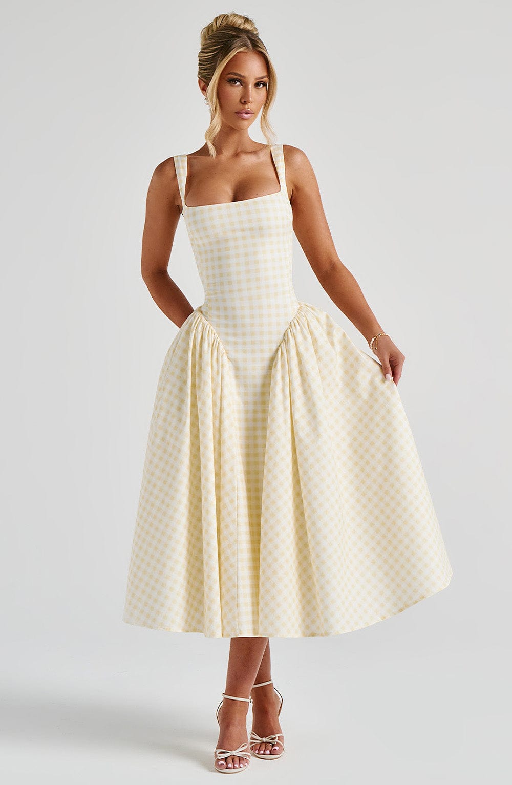 Midi Dress - Gingham