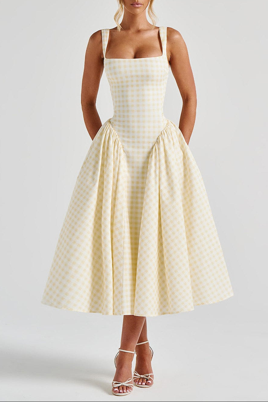 Midi Dress - Gingham