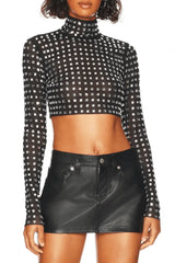 Mesh Top In Black