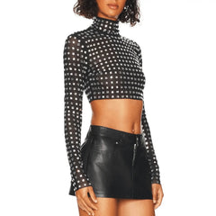 Mesh Top In Black