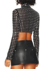 Mesh Top In Black