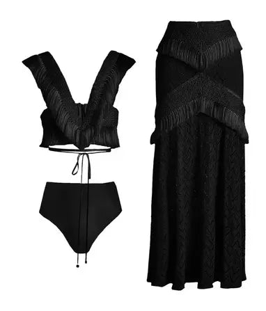 Fringe Beach Dress Set