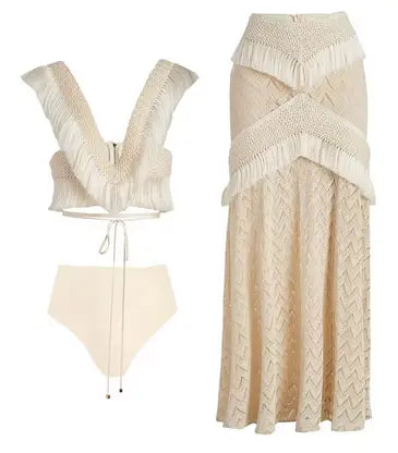 Fringe Beach Dress Set