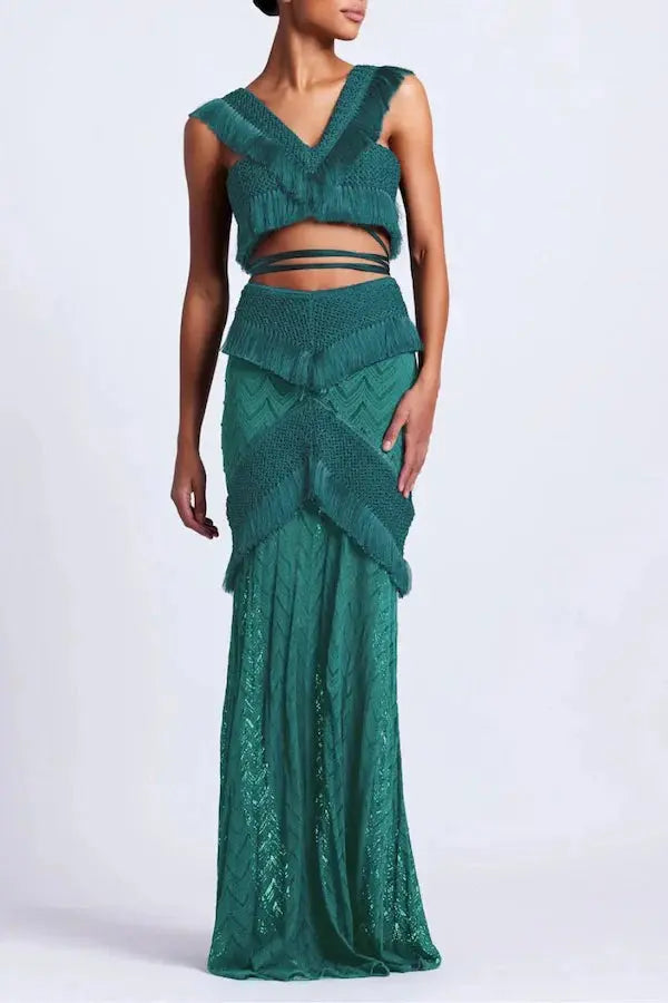Fringe Beach Dress Set