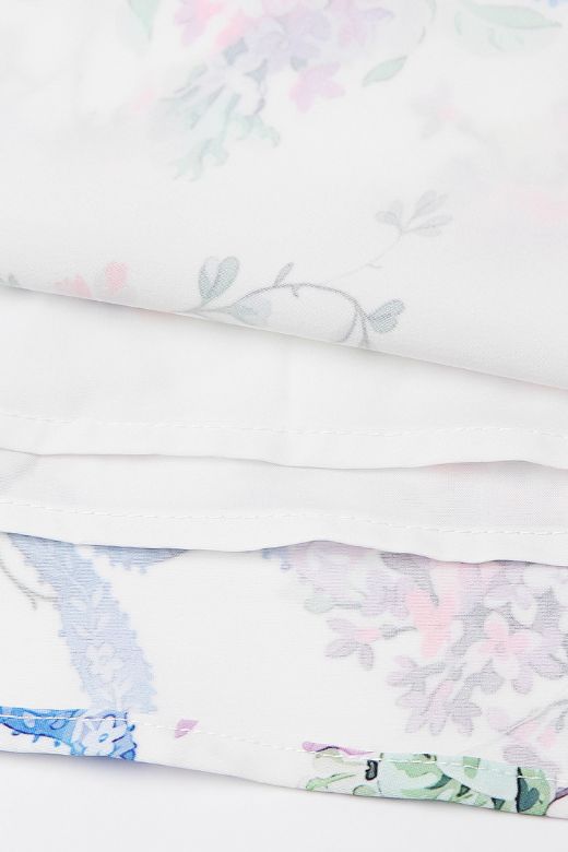 Midi Dress - White Floral
