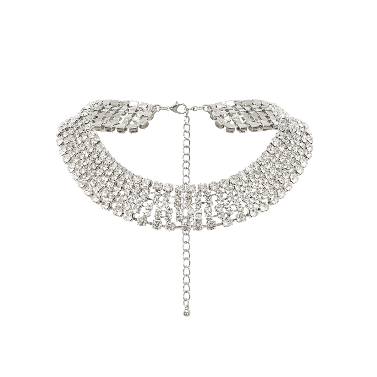 Crystal-Embellished Layered Necklace