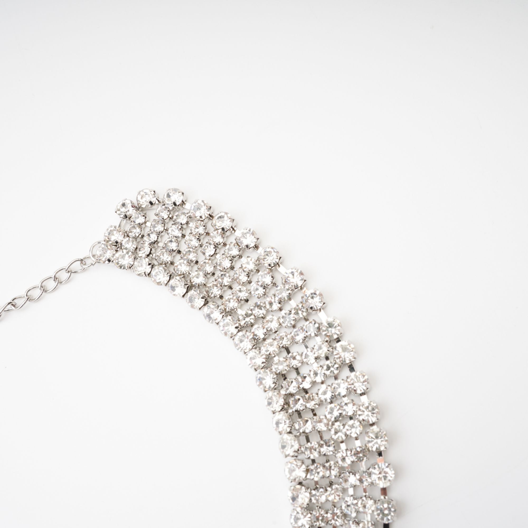 Crystal-Embellished Layered Necklace