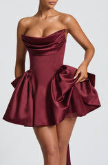 Mini Dress - Cherry Lacquer