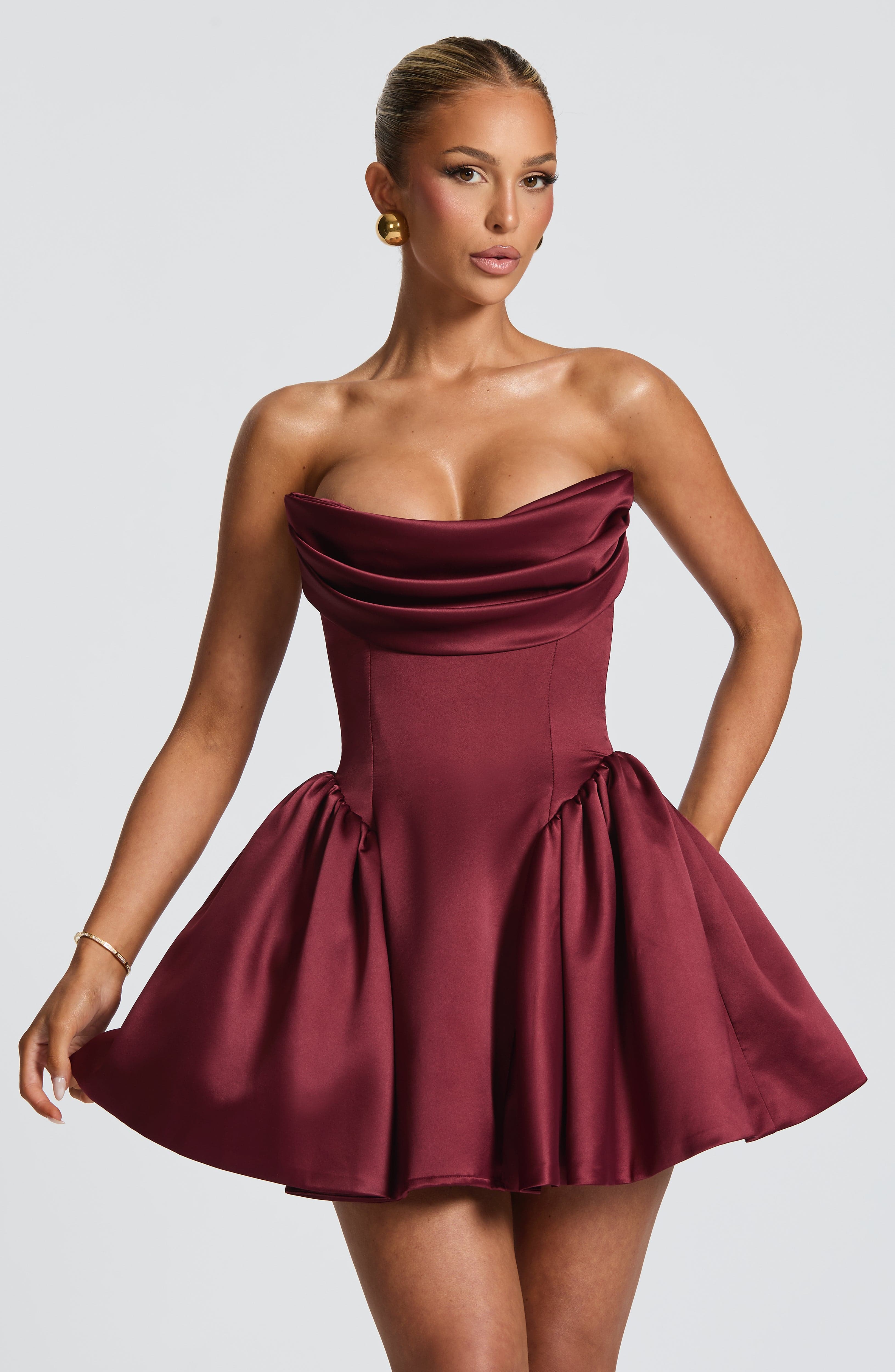 Mini Dress - Cherry Lacquer