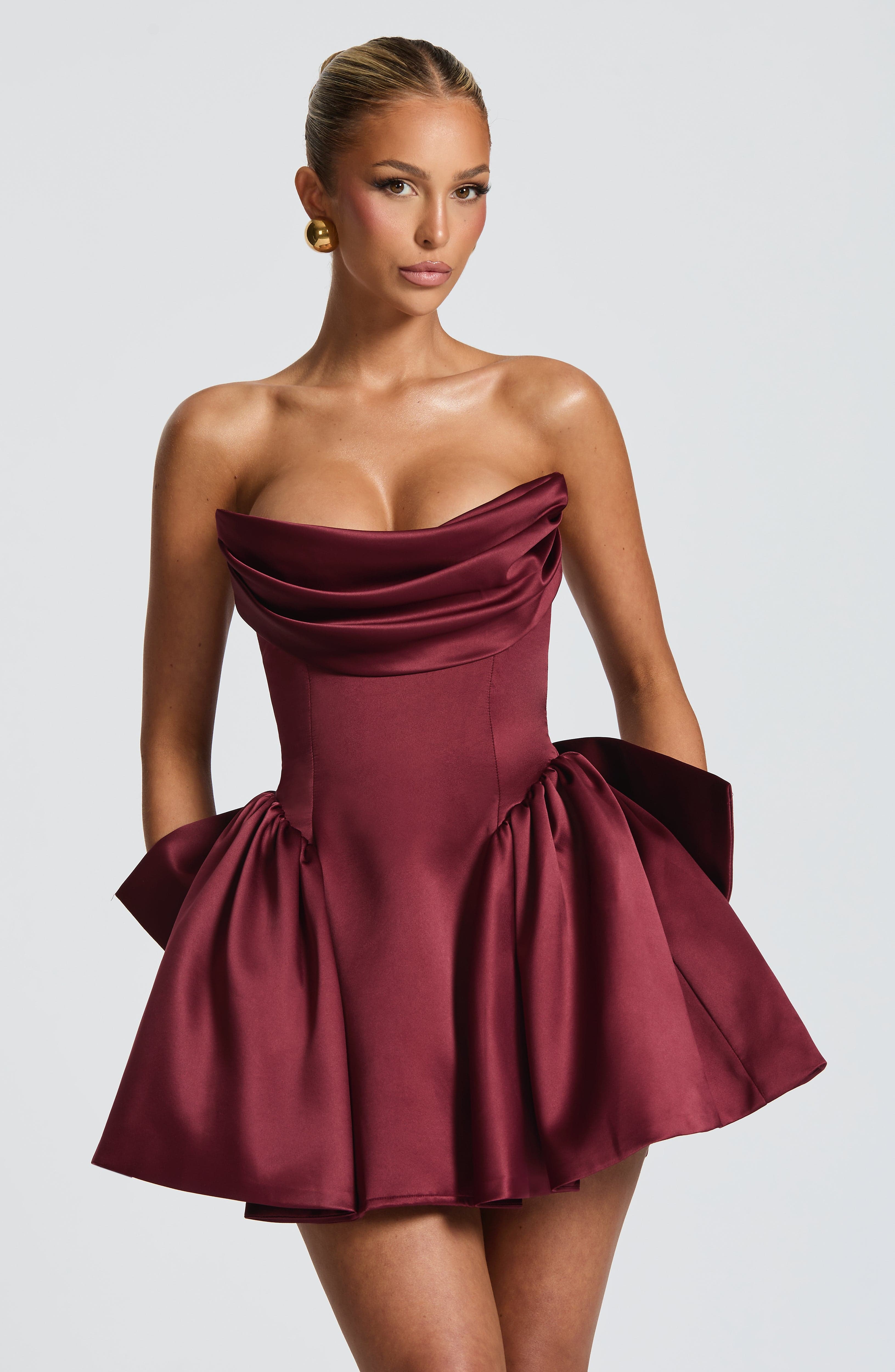 Mini Dress - Cherry Lacquer