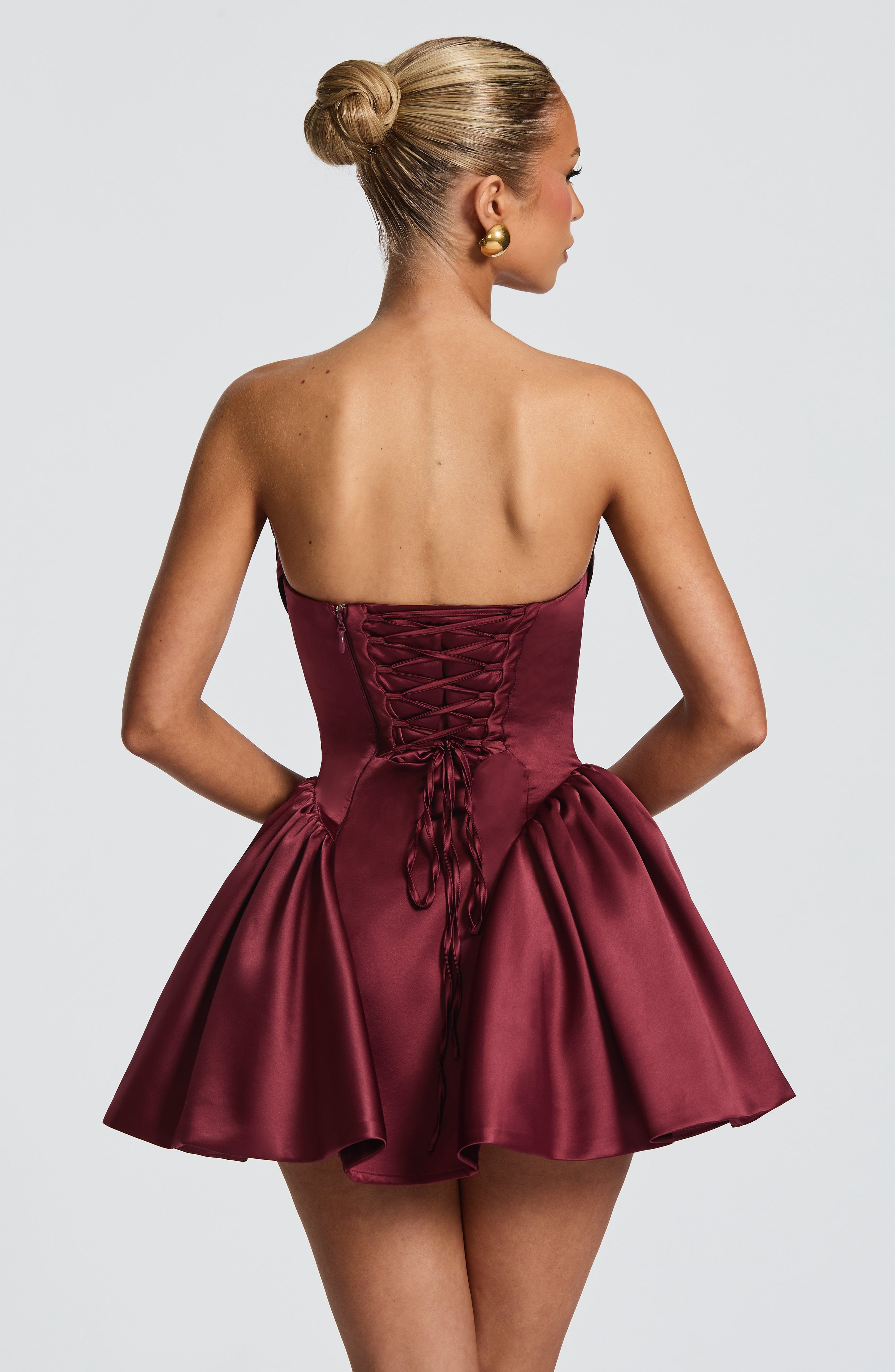 Mini Dress - Cherry Lacquer