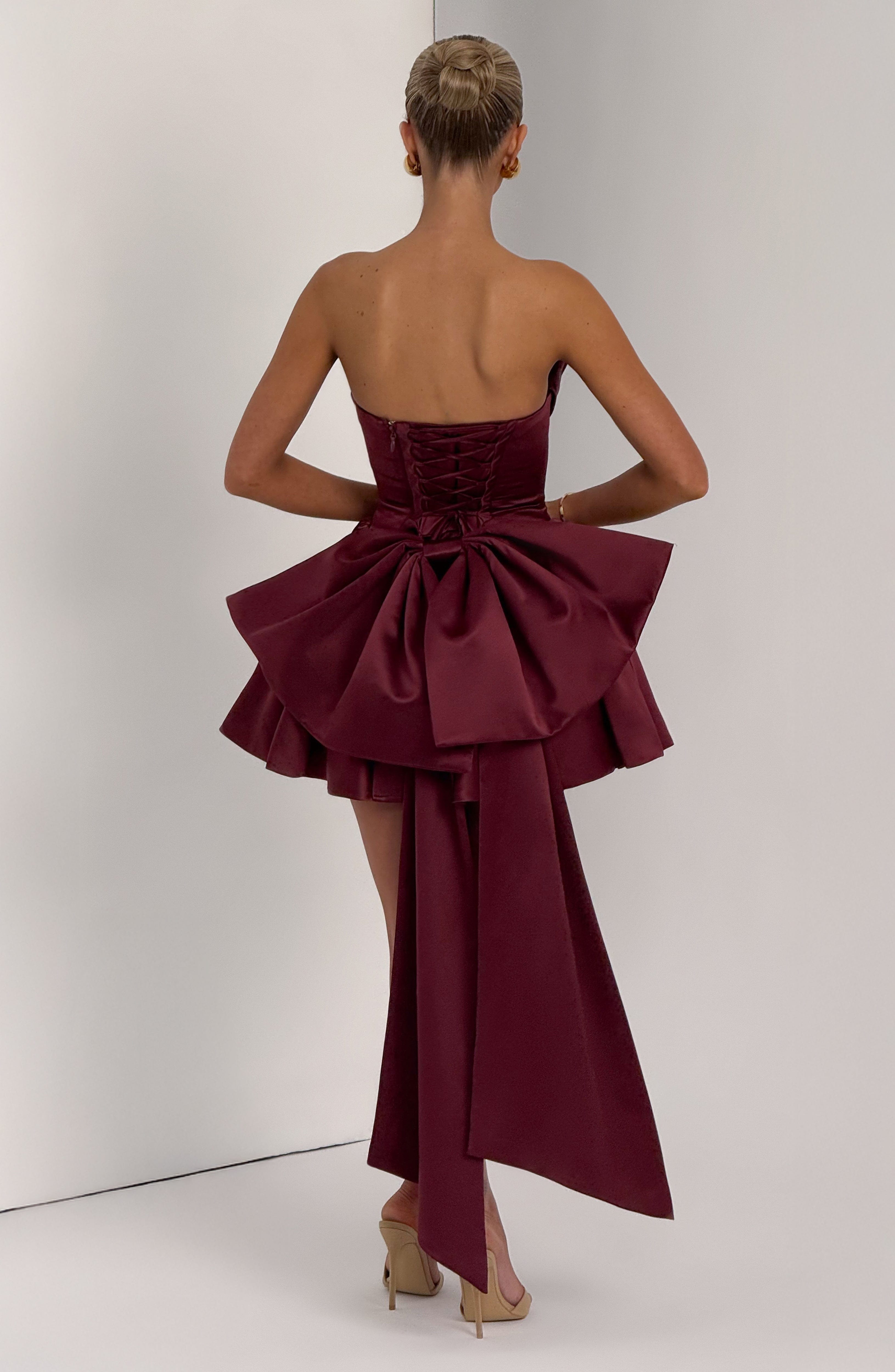 Mini Dress - Cherry Lacquer