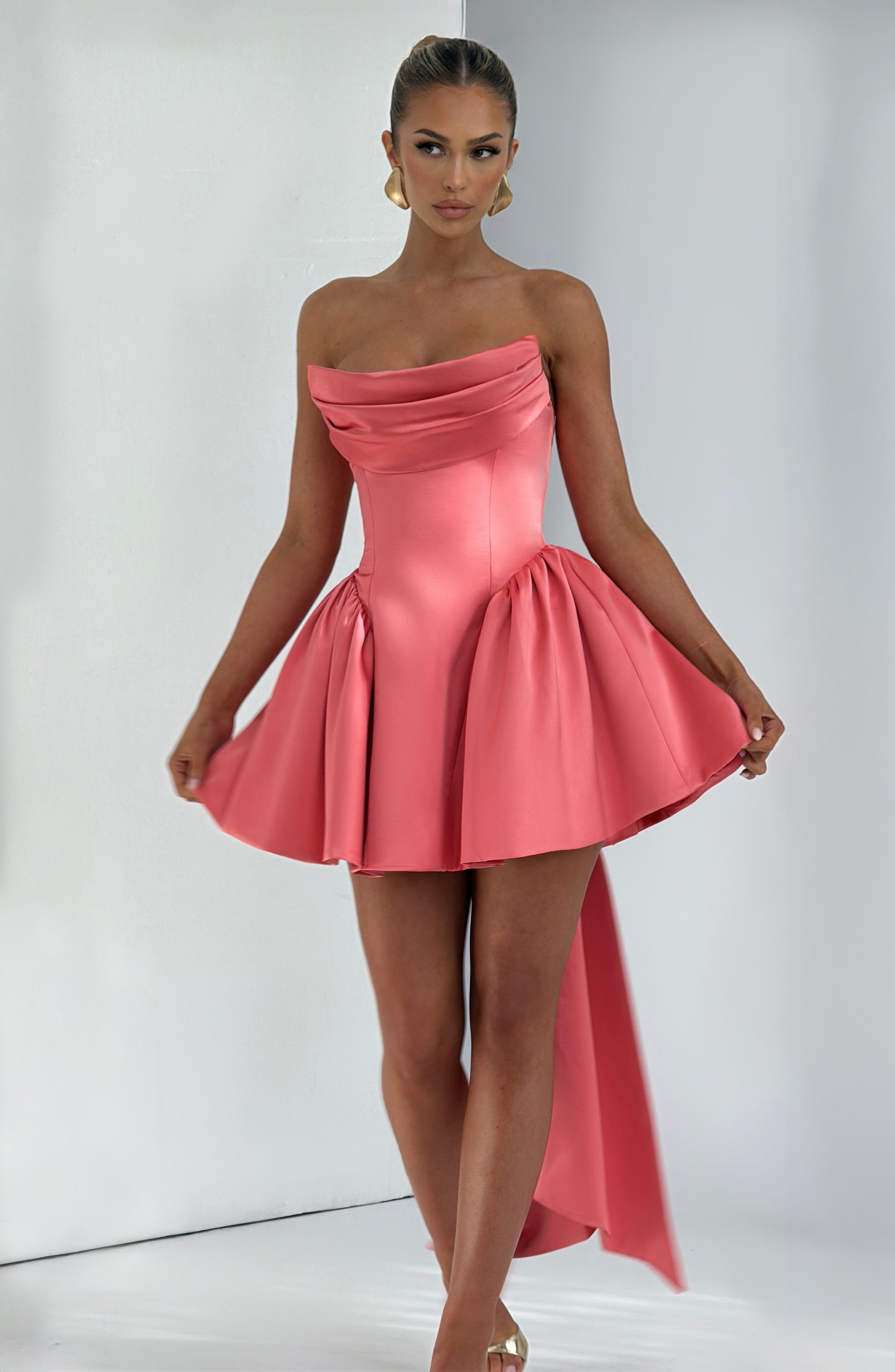 Mini Dress - Coral Pink