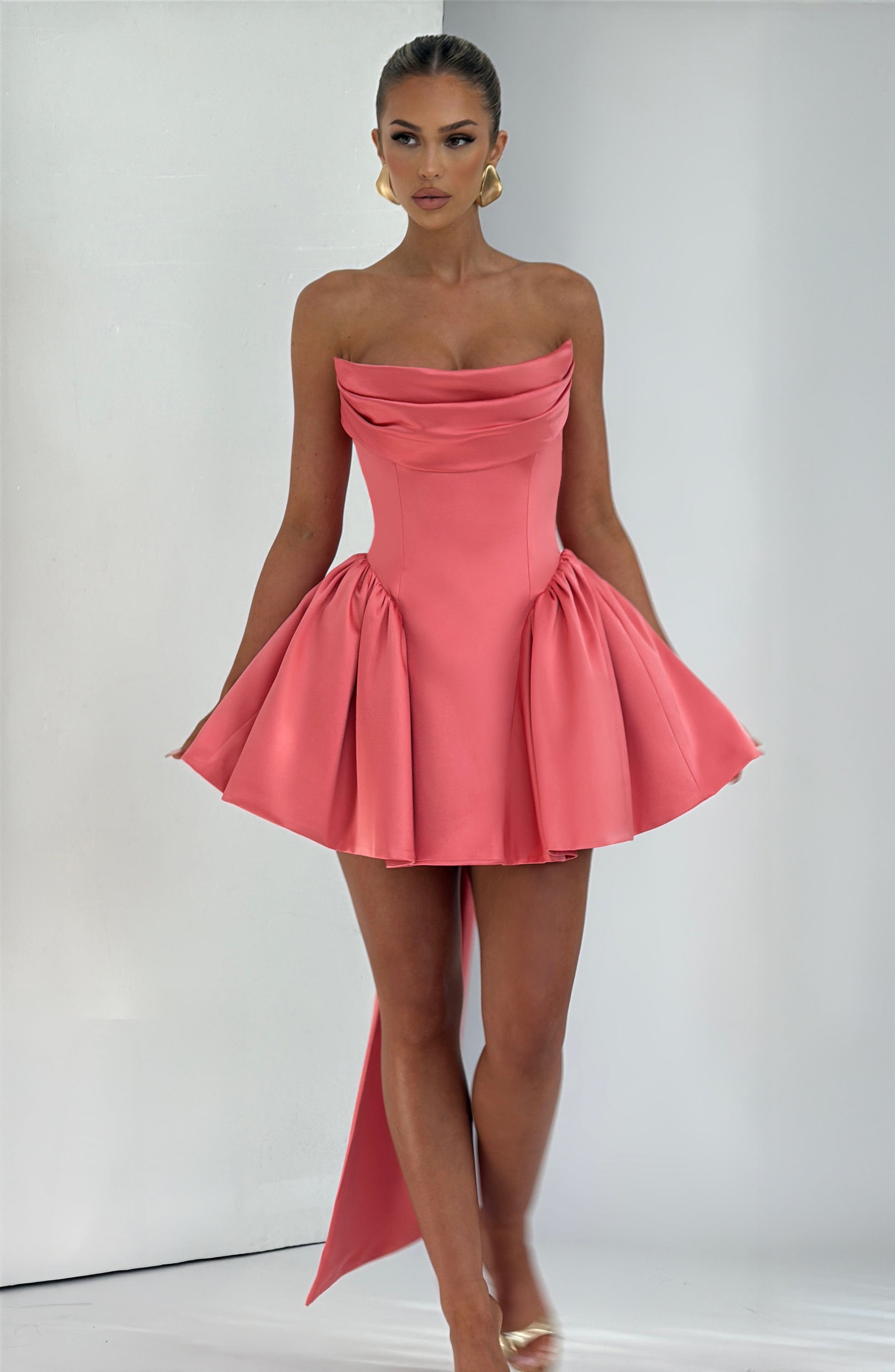 Mini Dress - Coral Pink