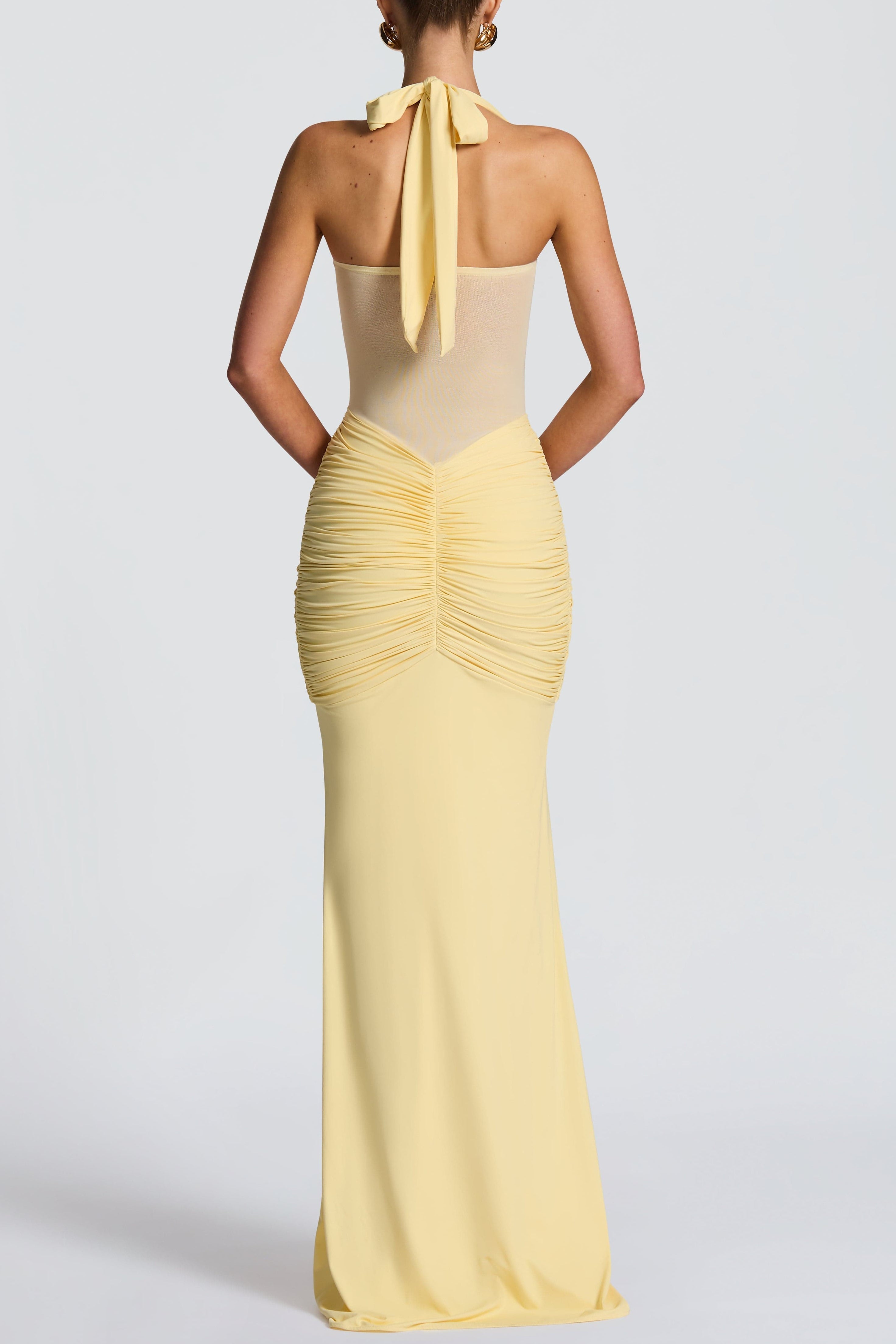 Bandage Maxi Dress - Lemon