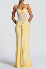 Bandage Maxi Dress - Lemon