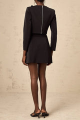 Crystal Embellishment Side Skirt & Top Set