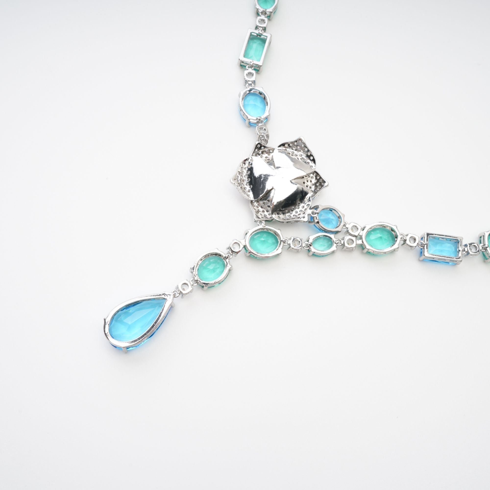 Drop Pendant Crystal Necklace